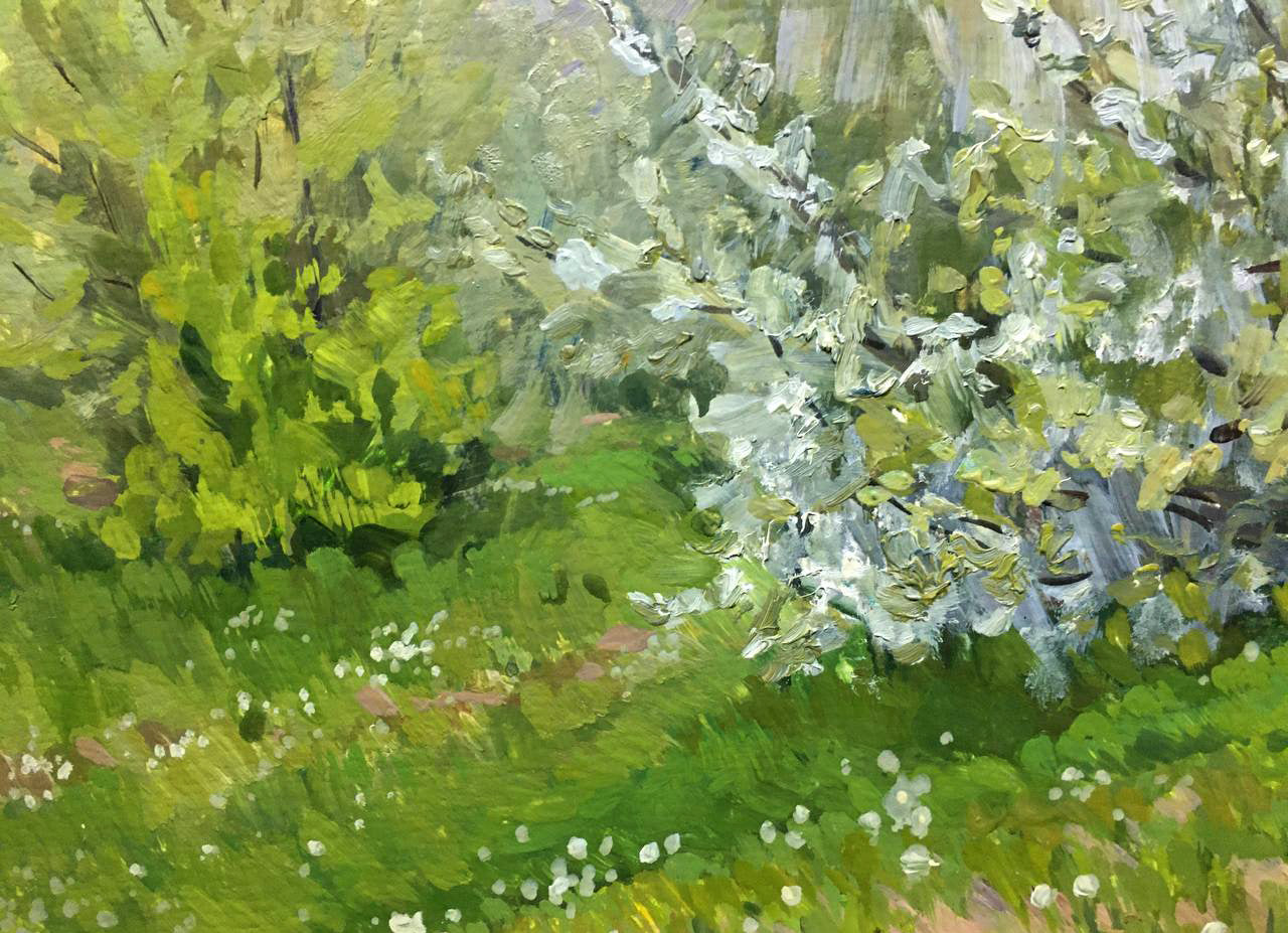 Oil painting Blooming May Bloshenko Anatoly Mikhailovich