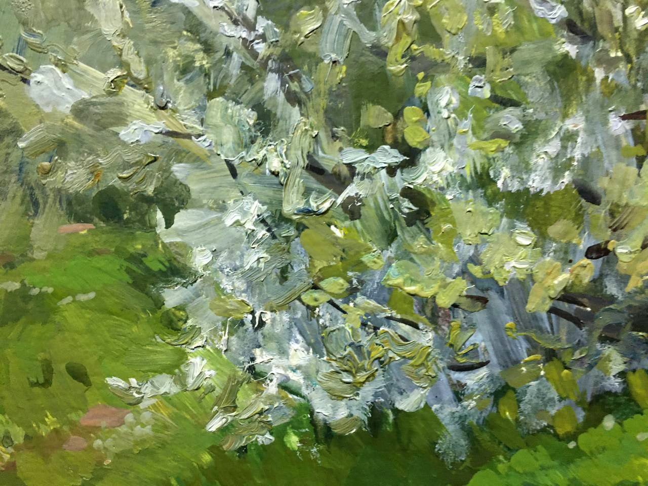 Oil painting Blooming May Bloshenko Anatoly Mikhailovich