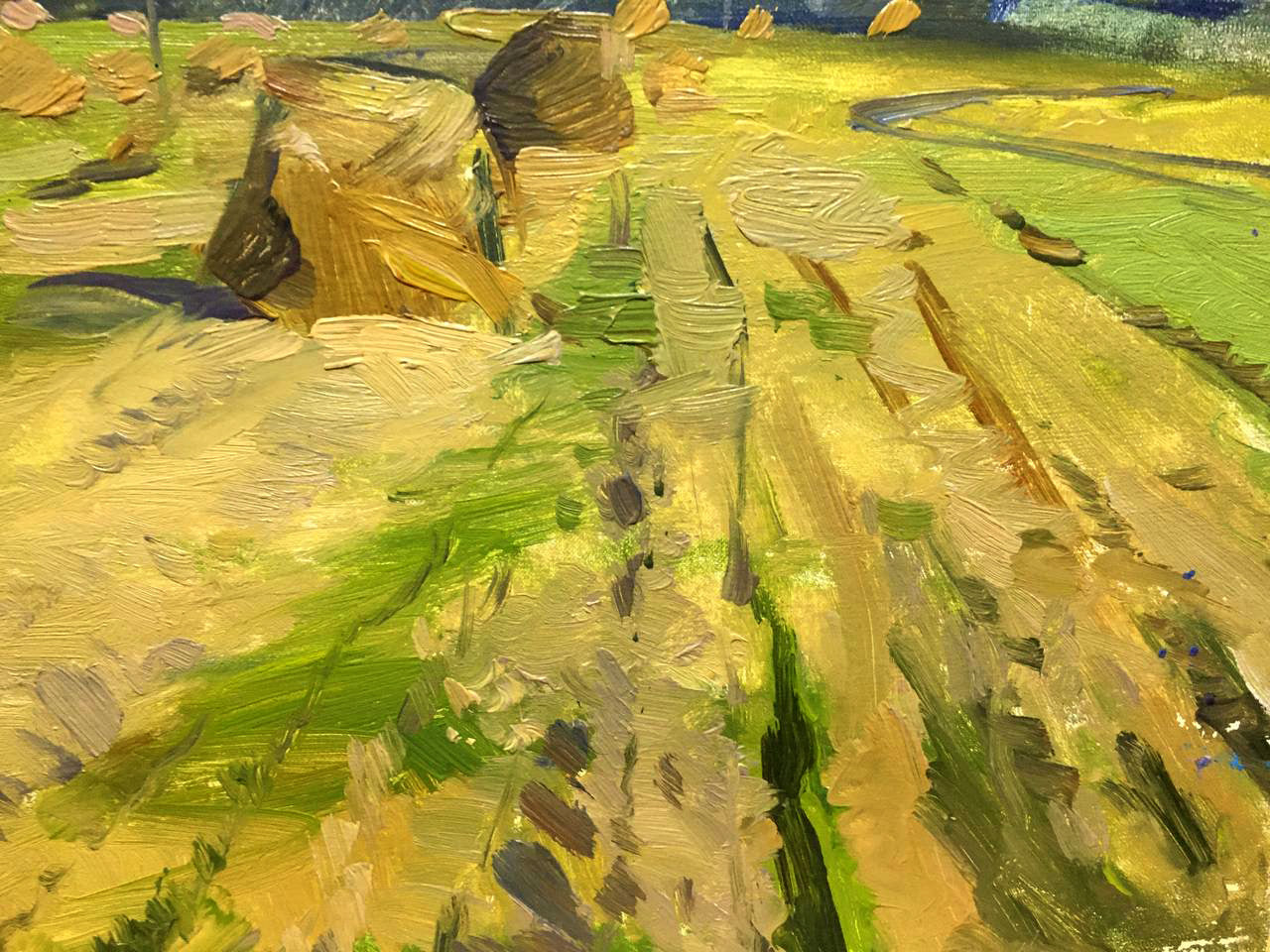 Through skillful brushwork, Bloshenko brings to life the joyous atmosphere of a summer day