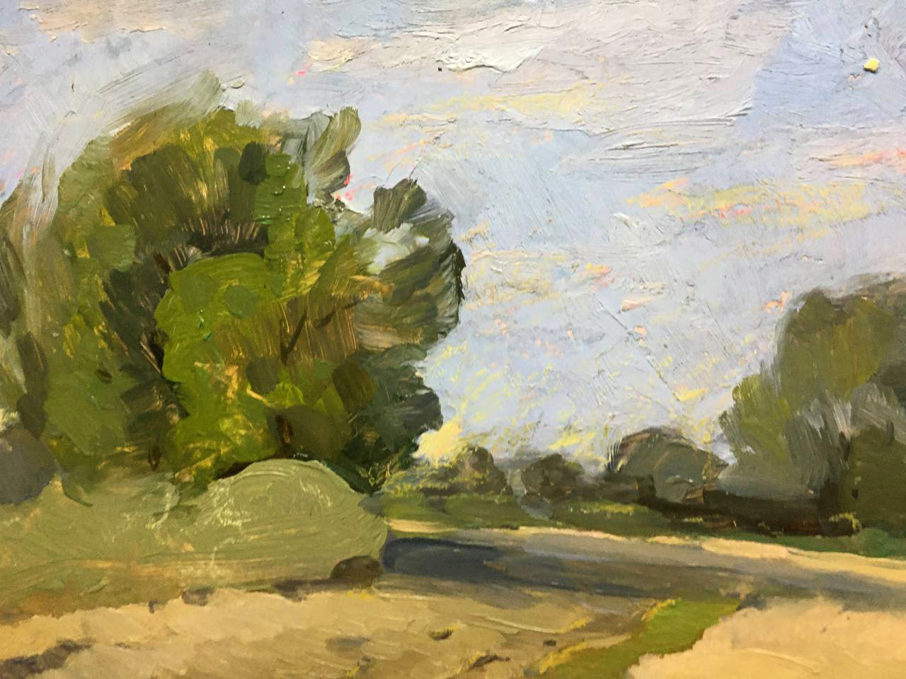 Oil painting Sunny summer day Bloshenko Anatoly Mikhailovich