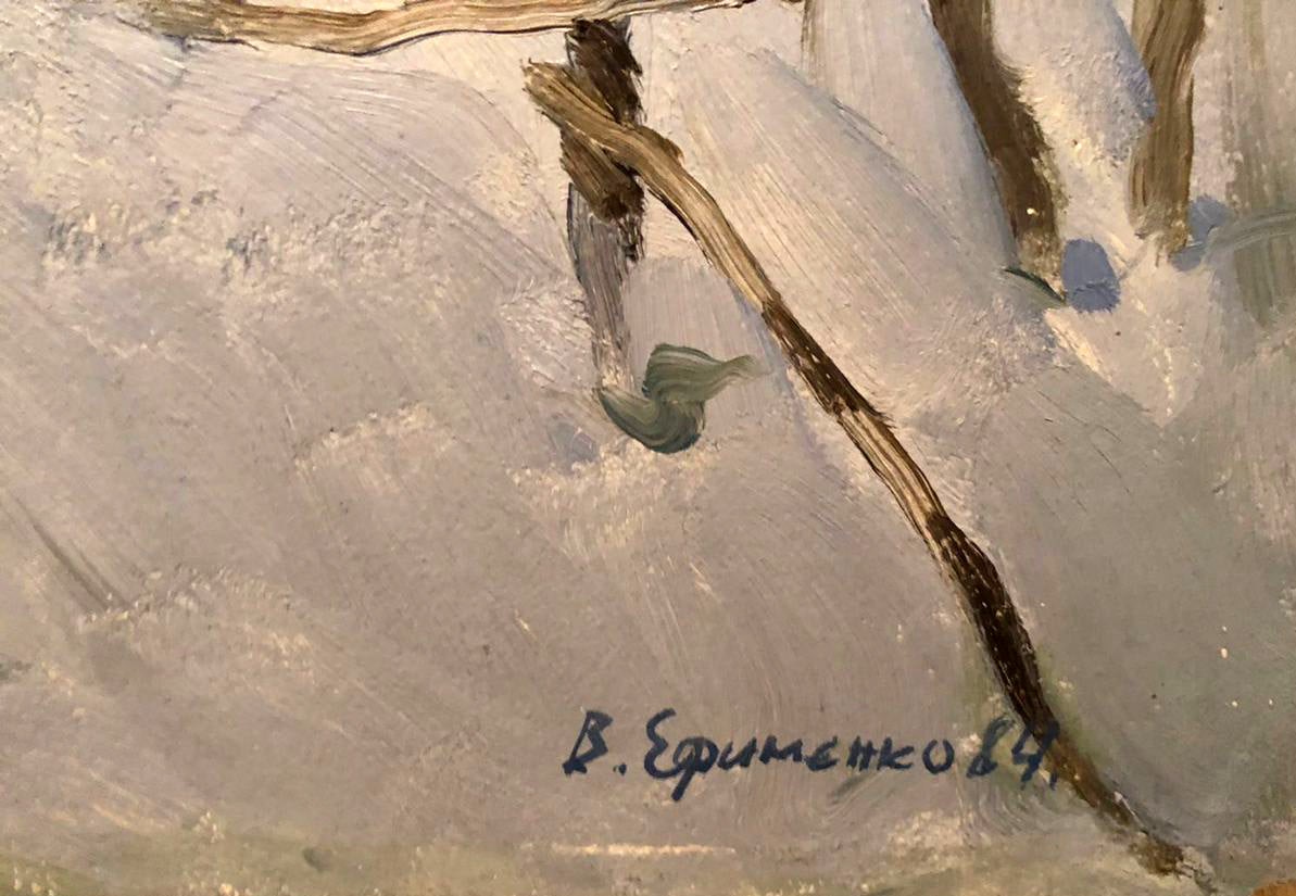 Oil painting Gray day Efimenko Victor Romanovich