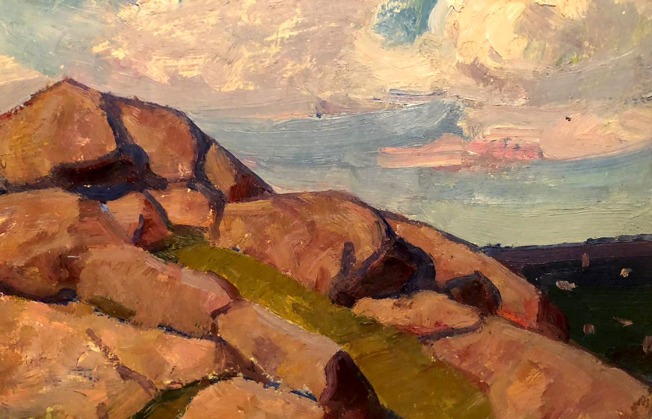 Oil painting Rocky landscape Khrustalenko Nikolai Alexandrovich