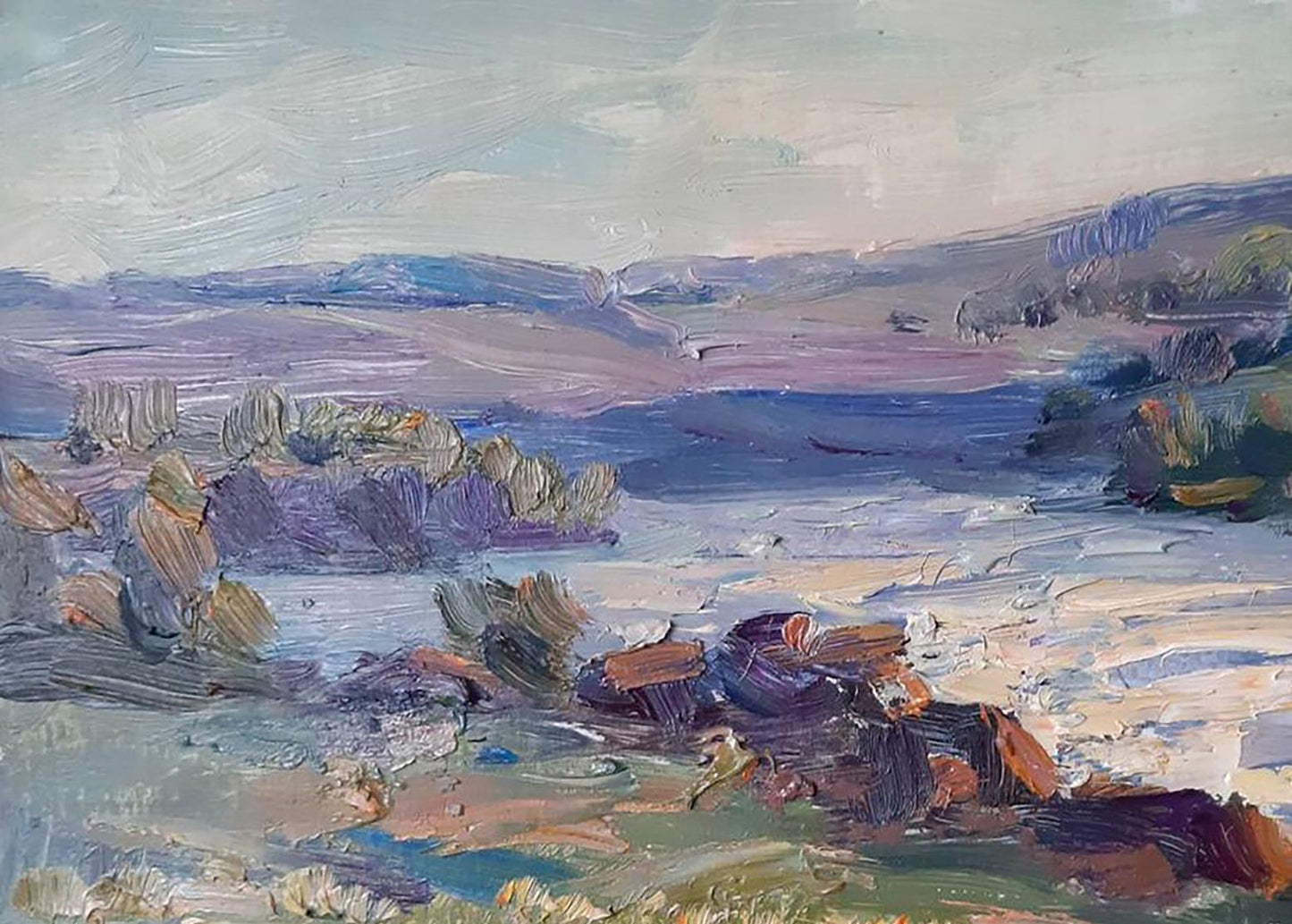 Oil painting countryside