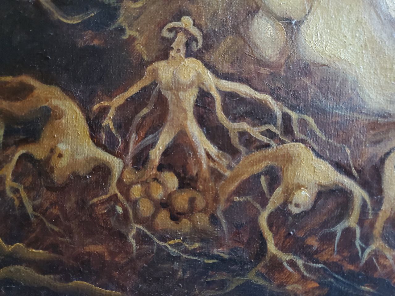 Oil painting fantasy landscape Litvinov Daniil Olegovich