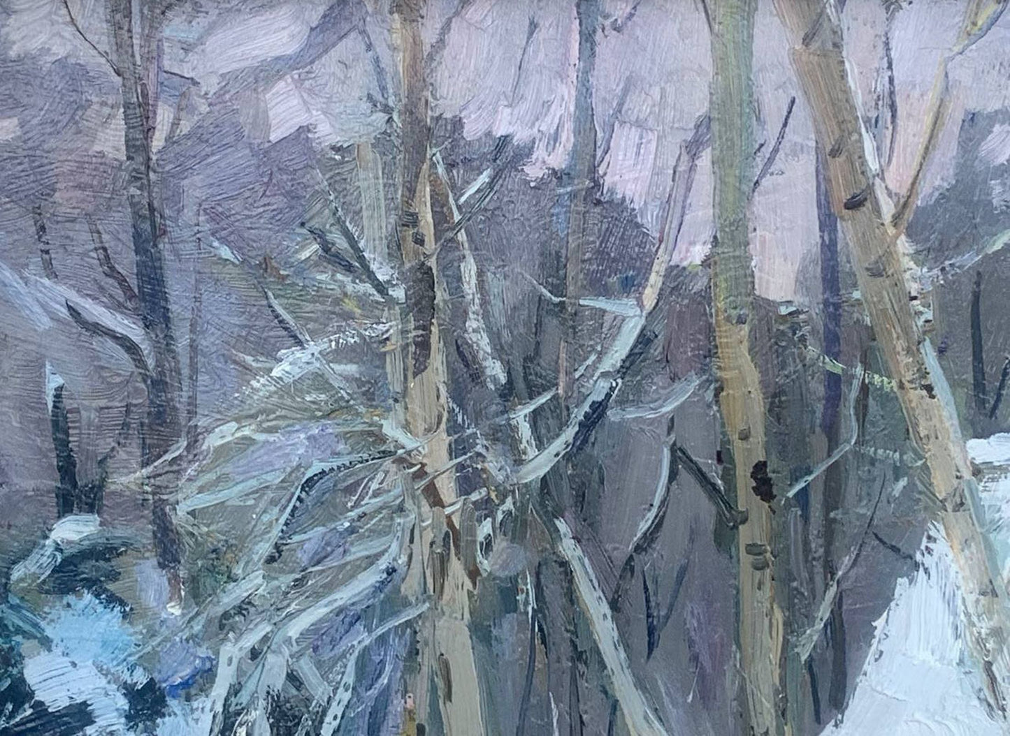 Oil painting In the park Kuts Valentin Pavlovich