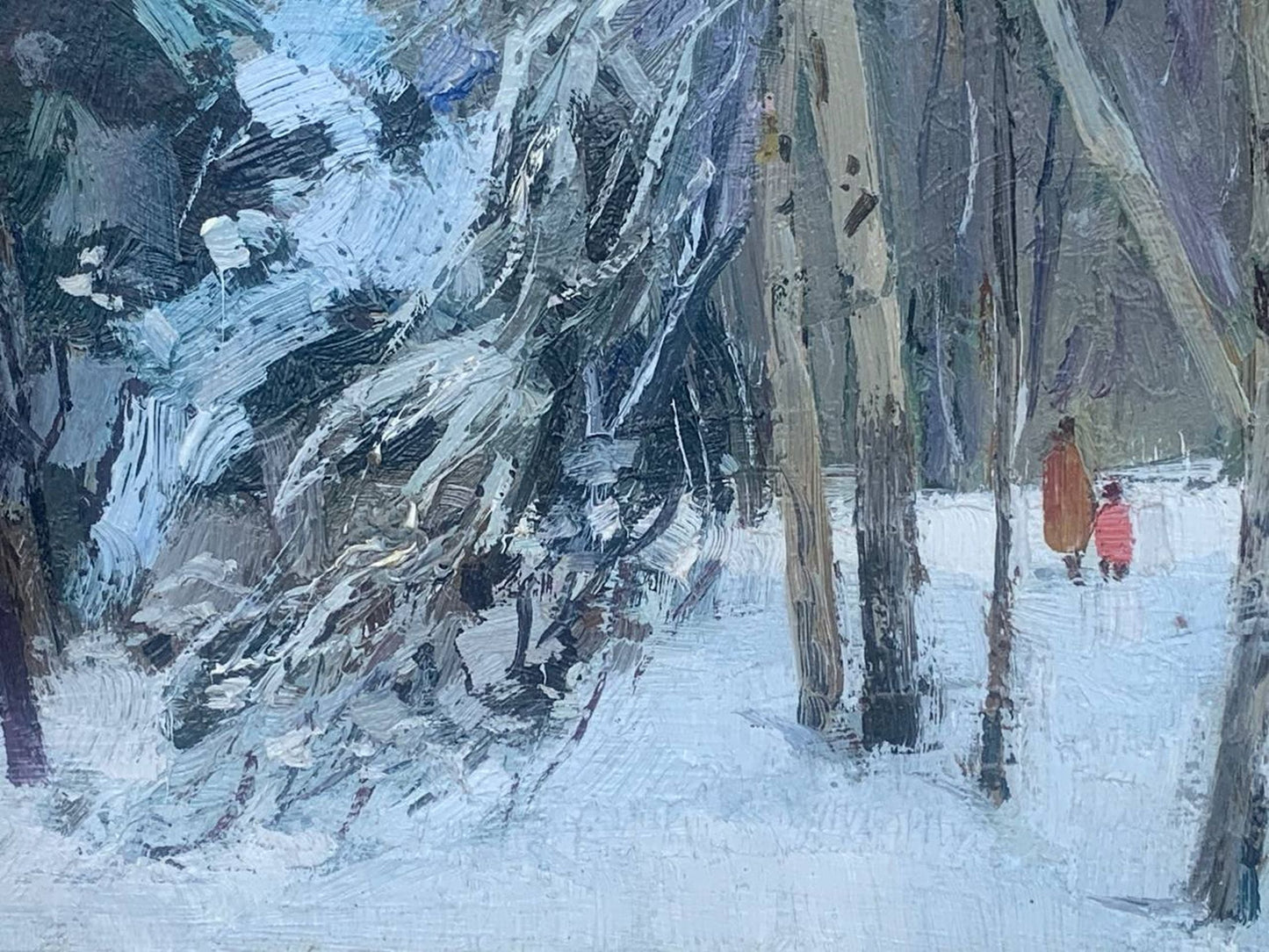 Oil painting In the park Kuts Valentin Pavlovich
