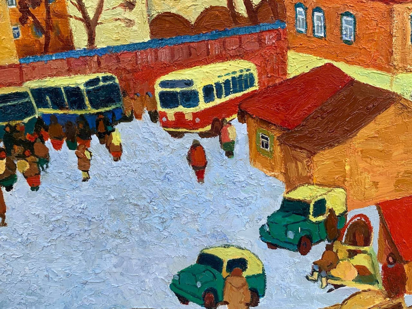 Abstract oil painting Stop Victor Kokurin