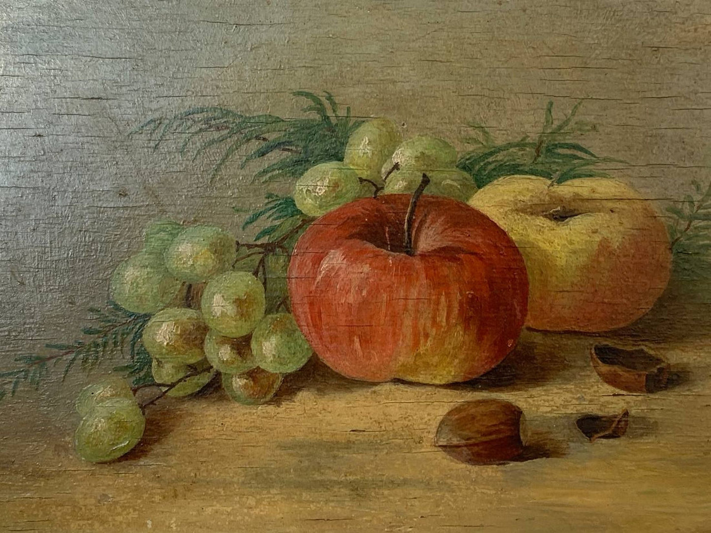 Oil painting Still life with apples