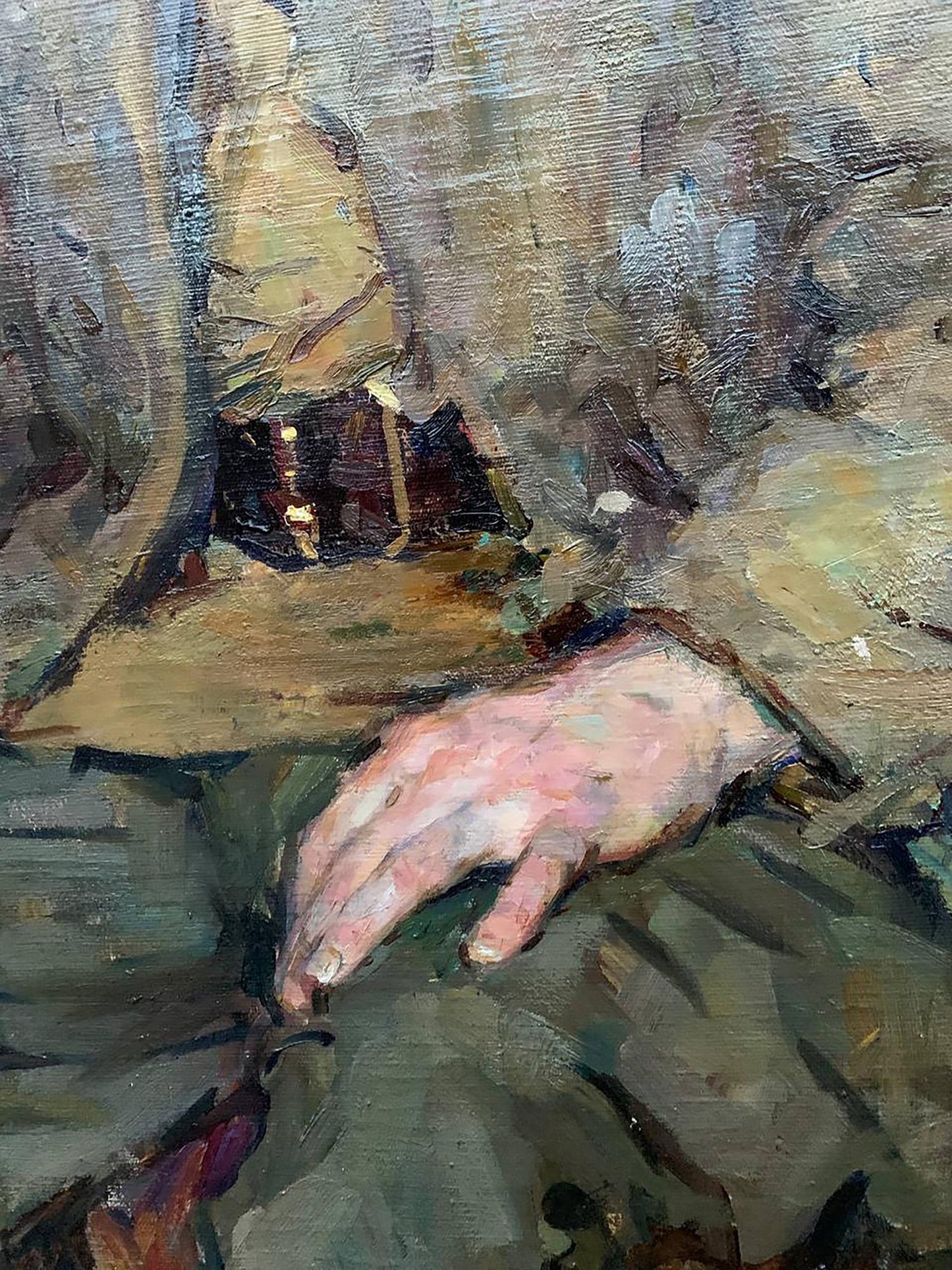 Oil painting Memories of the war Prus Viktor Nikolaevich