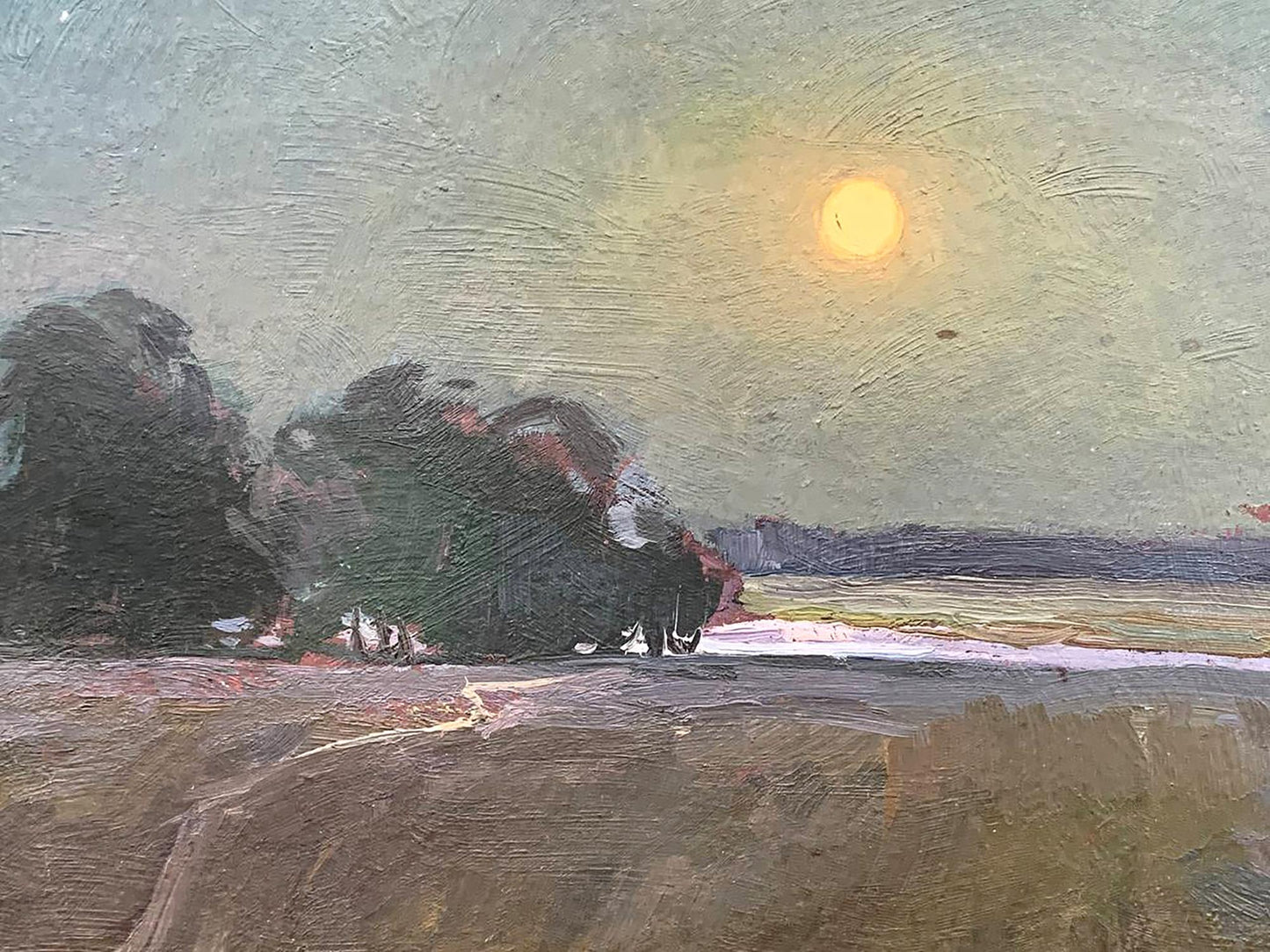 Oil painting Moonlight night Kuts Valentin Pavlovich