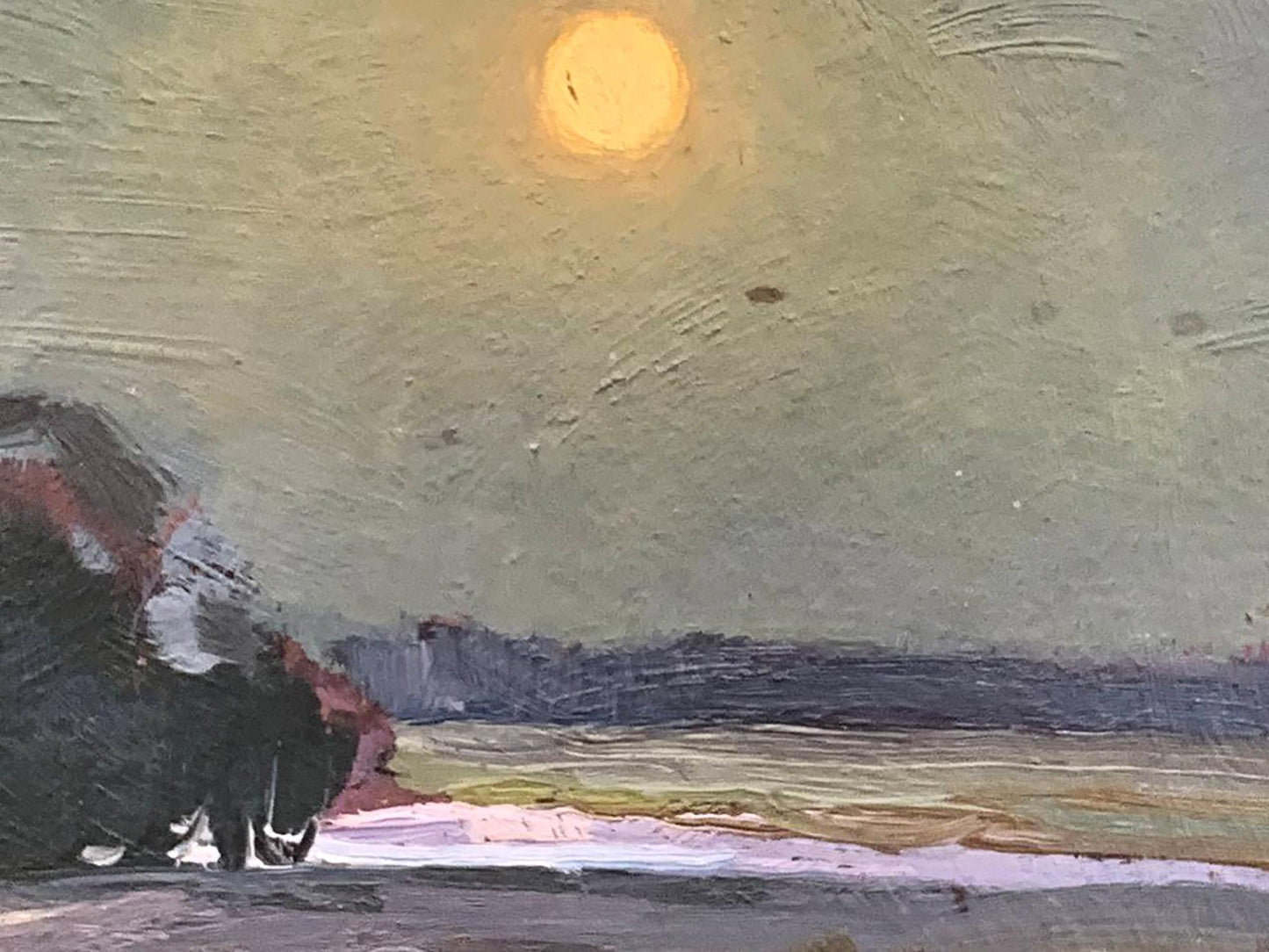 Oil painting Moonlight night Kuts Valentin Pavlovich