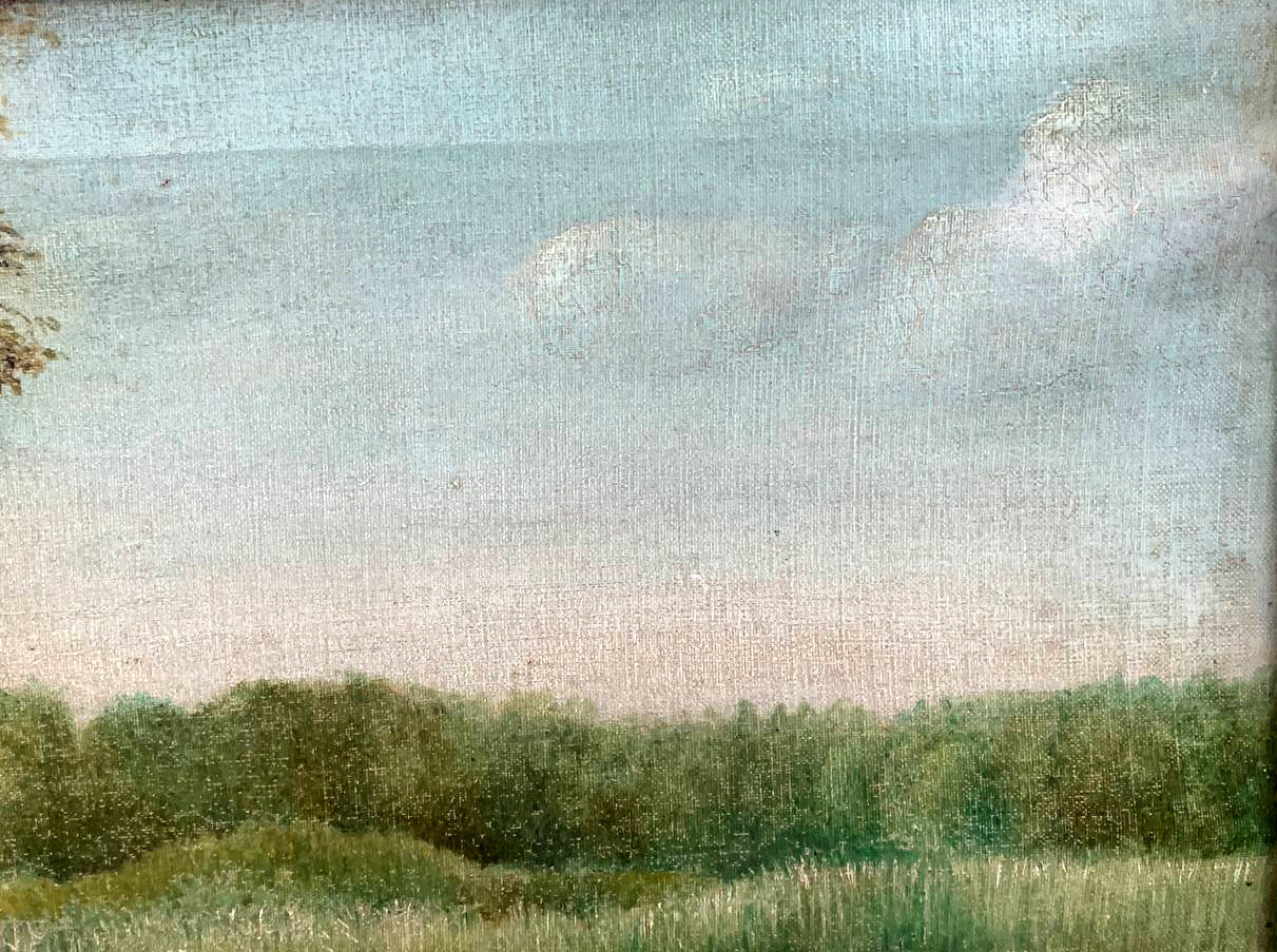 Oil painting By the river Voronkov