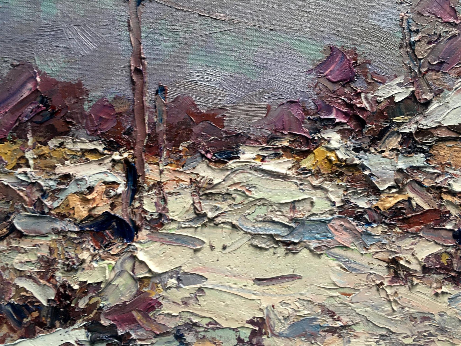 Oil painting village