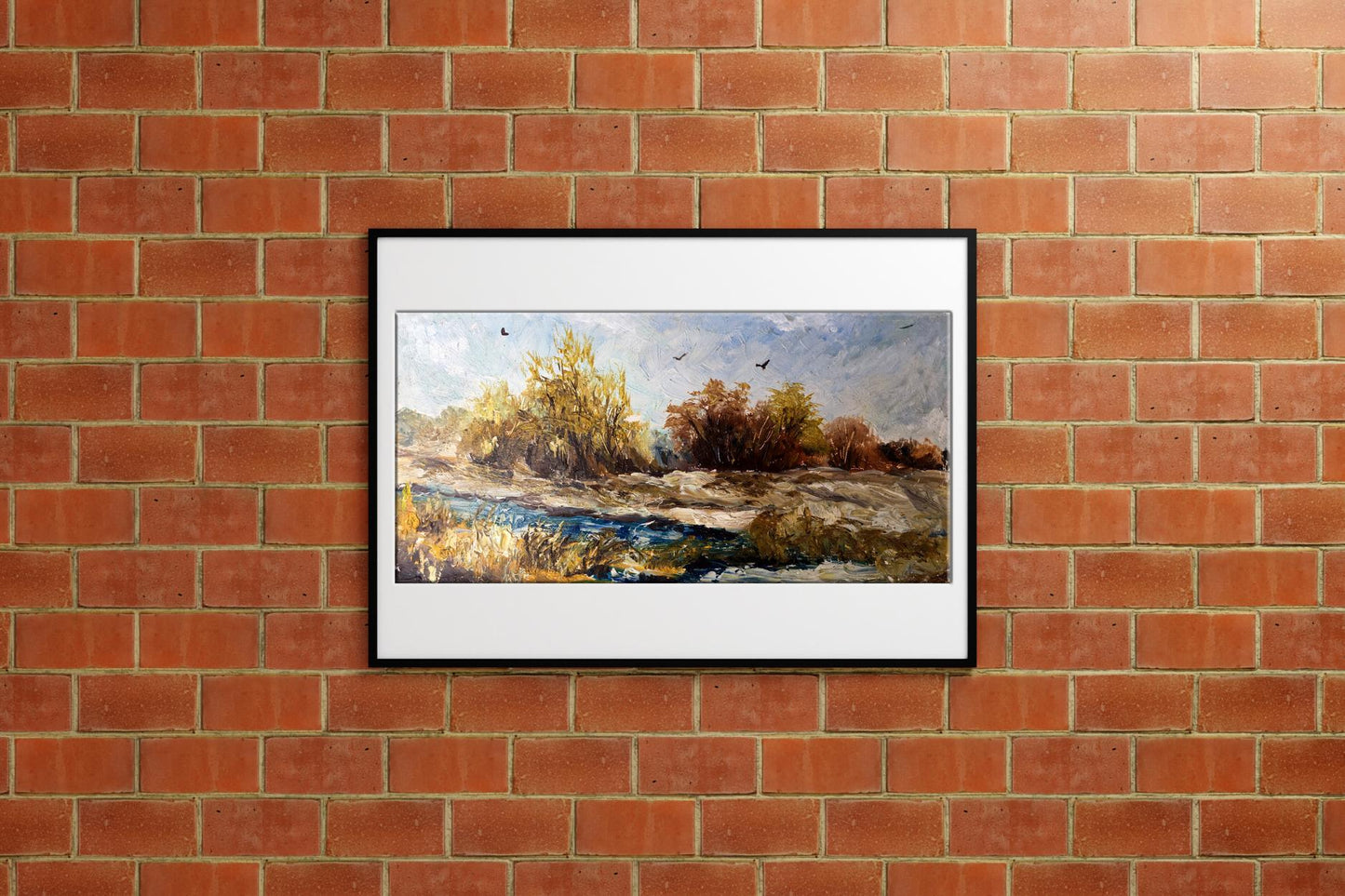 Oil painting Autumn days Unknown artist