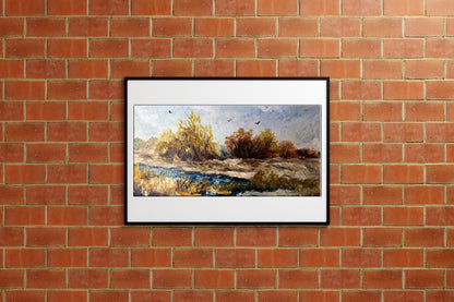 Oil painting Autumn days Unknown artist