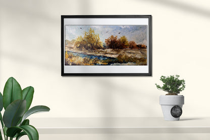 Oil painting Autumn days Unknown artist