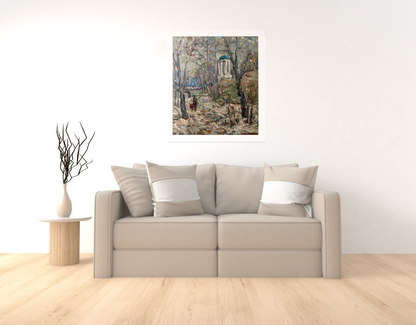 Oil painting Last snow