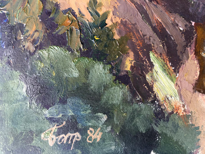 Oil painting Among the mountains Batrakov Vladimir Grigorievich