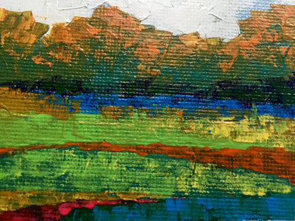 Oil painting Autumn morning V. Zadorozhnya