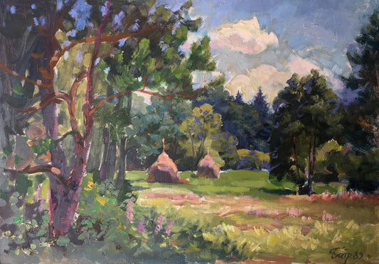 Oil painting September day Batrakov Vladimir Grigorievich