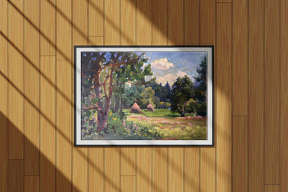 Oil painting September day Batrakov Vladimir Grigorievich