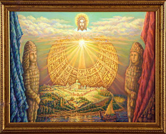Oil painting Kievan Rus-Ukraine Benfialov