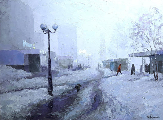 Oil painting Fog Serdyuk Boris Petrovich