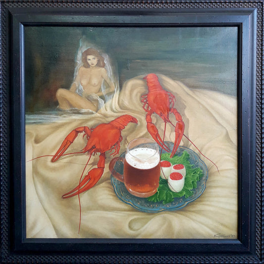 Oil painting Crayfish Korkishko Vasily