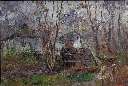Oil painting Abandoned yard / Serdyuk Boris Petrovich