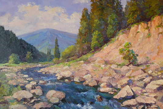 Oil painting Mountain river Serdyuk Boris Petrovich №SERB 259