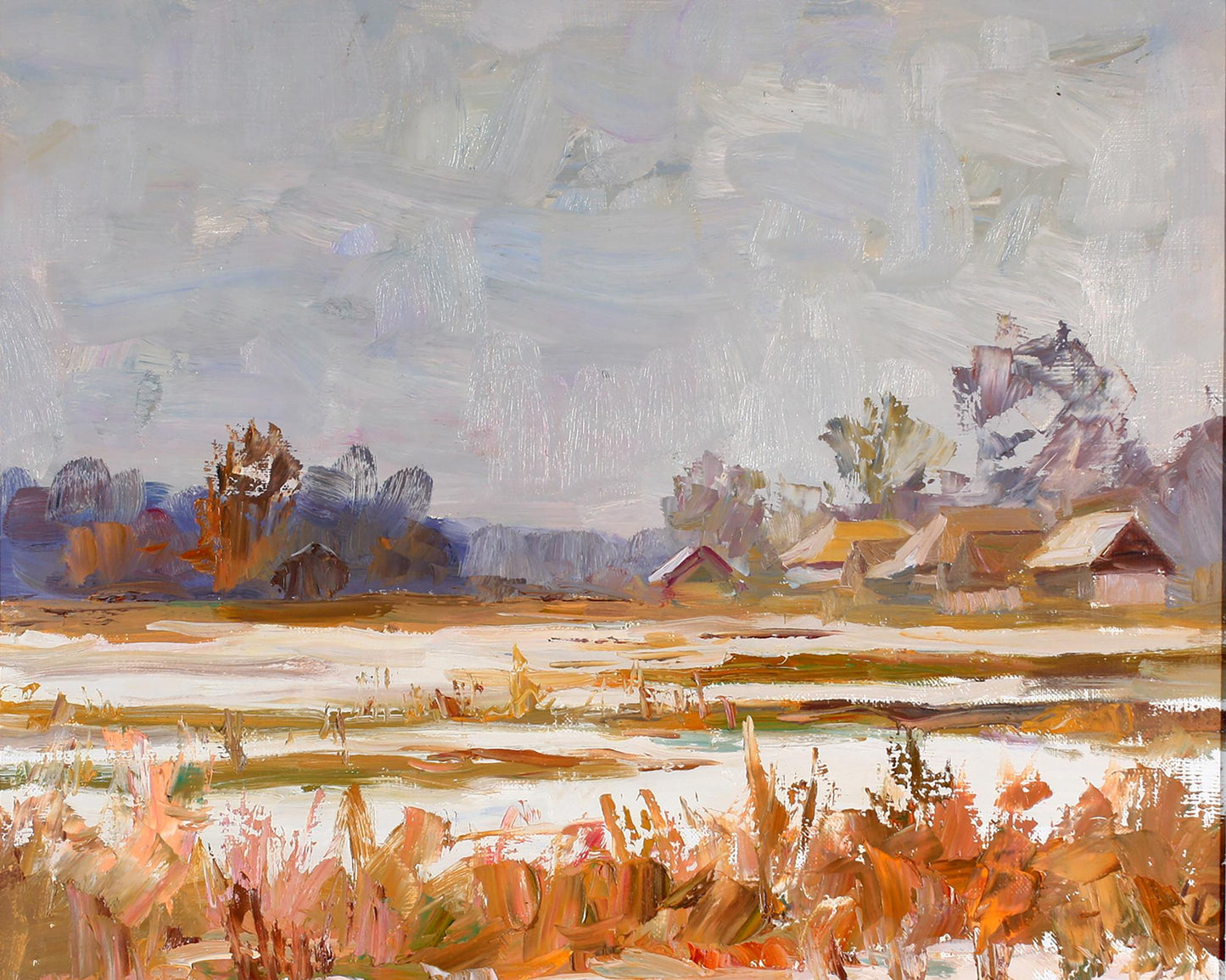 Oil painting Farmhouse Serdyuk Boris Petrovich