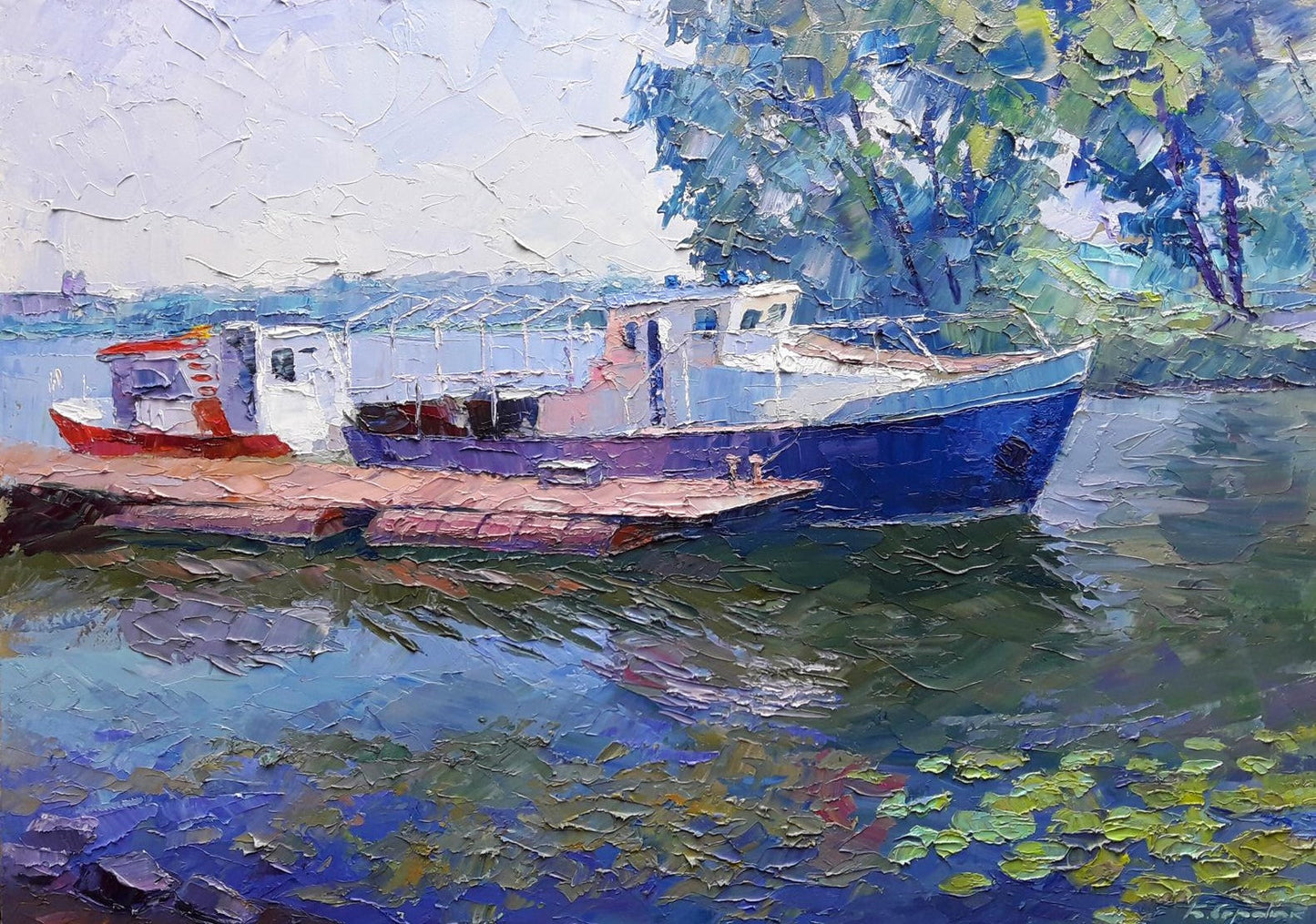 Oil painting Rescuers Serdyuk Boris Petrovich