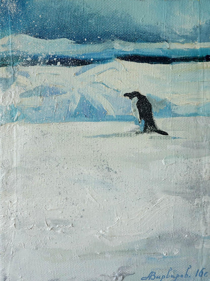 Oil painting On a walk Varvarov Anatoly Viktorovich