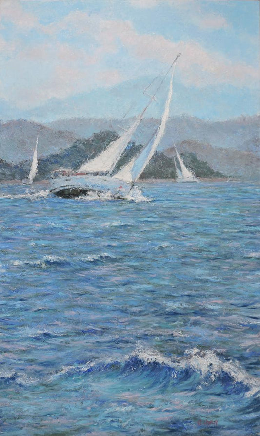 Oil painting In the wave of dreams Osnach Olesia