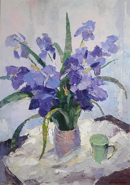 Oil painting Irises Serdyuk Boris Petrovich