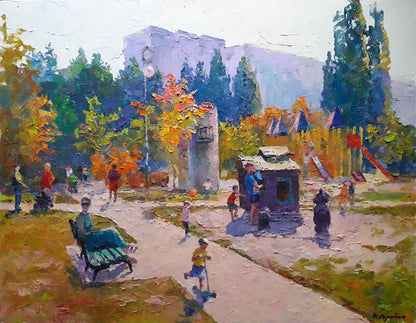 Oil painting Vacation Serdyuk Boris Petrovich