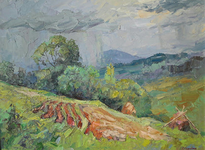 Oil painting It is rainy Serdyuk Boris Petrovich