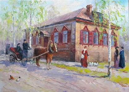 Oil painting Ancient Konotop Serdyuk Boris Petrovich