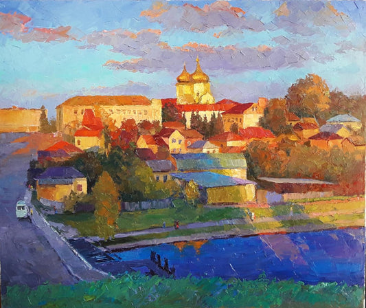 Oil painting Autumn in Ternopol Serdyuk Boris Petrovich