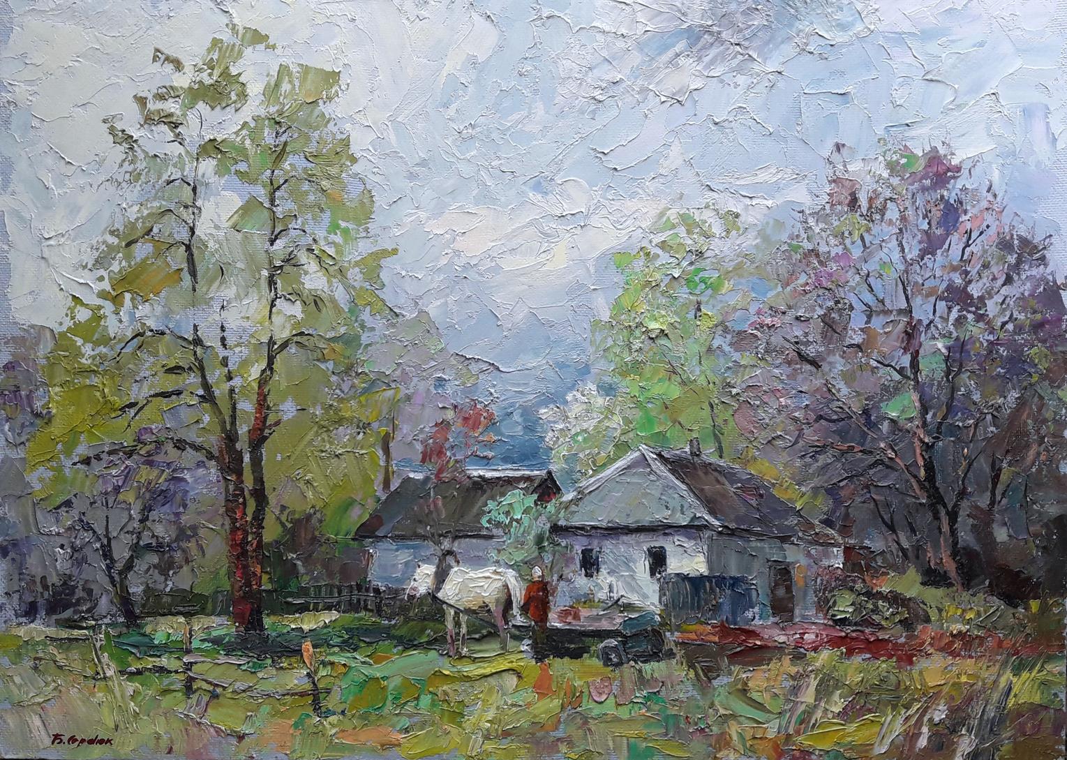 Oil painting Parent's house