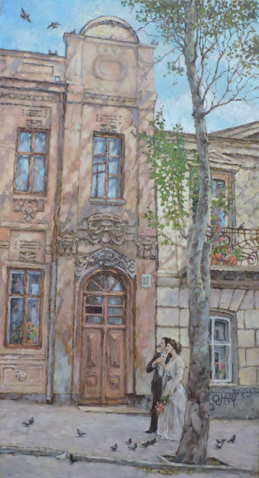 Oil painting Dream City Osnach Olesia