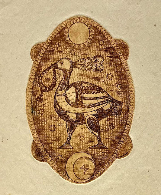 Printmaking painting Day and night Oleksandr Zhmailo