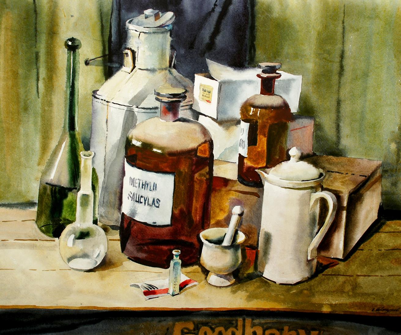 Watercolor painting Desktop Egor Shvachunov