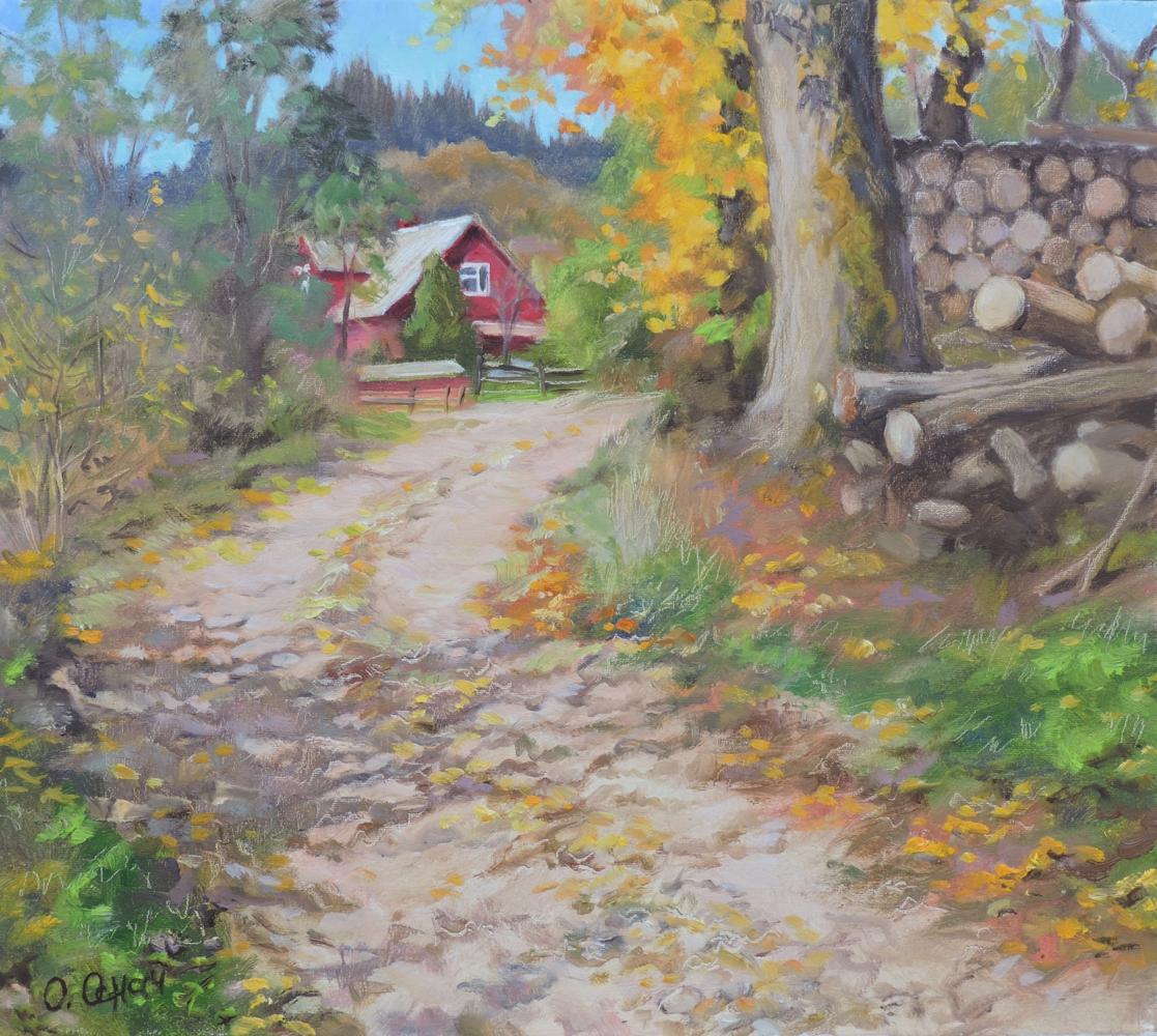 Oil painting Above! Osnach Olesia