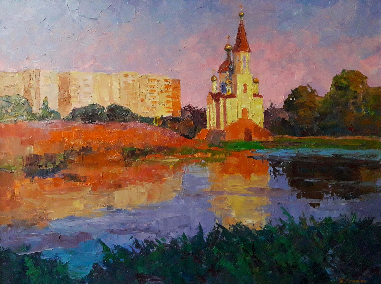 Oil painting In the evening Serdyuk Boris Petrovich