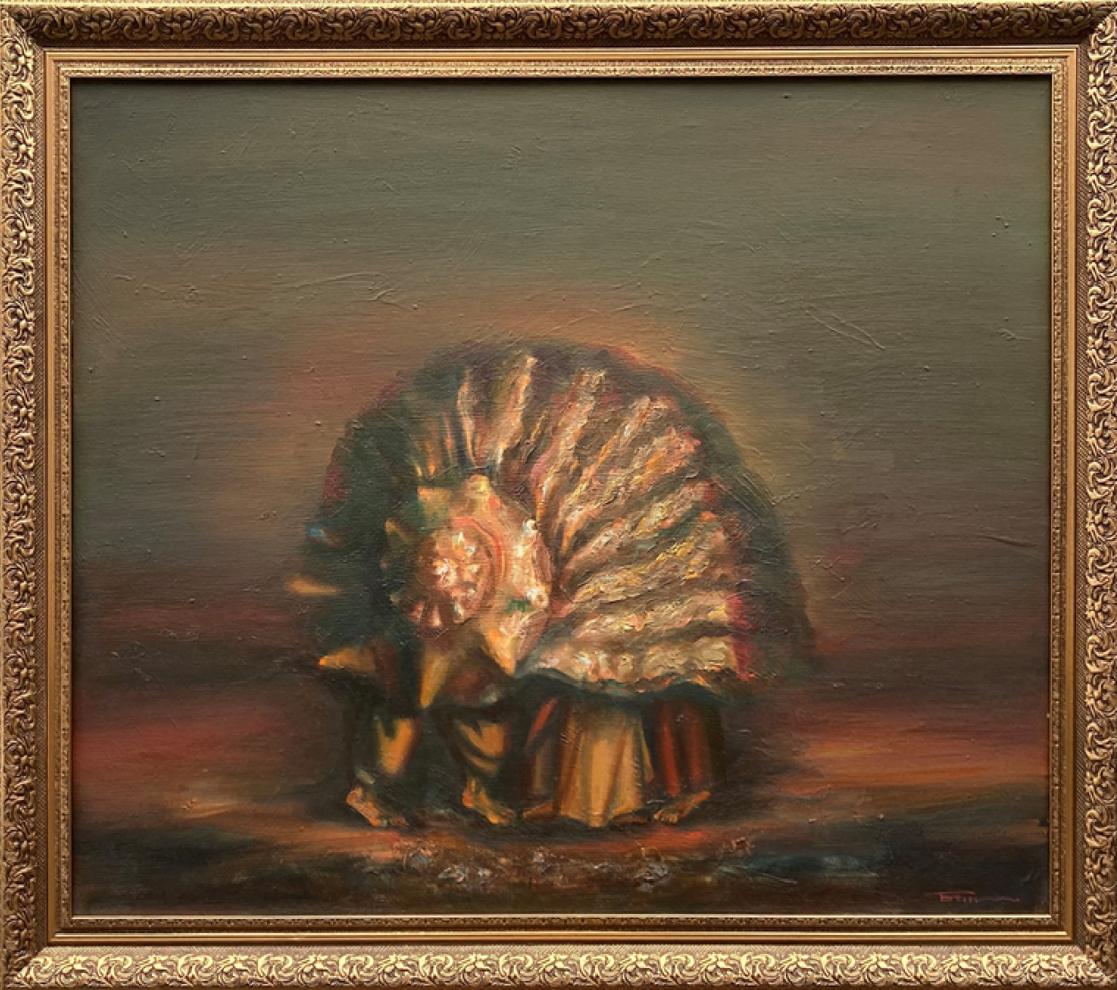 Abstract oil painting Motherland Benfialov