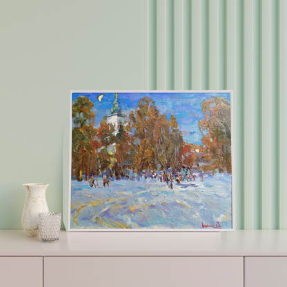 Oil painting Water baptism