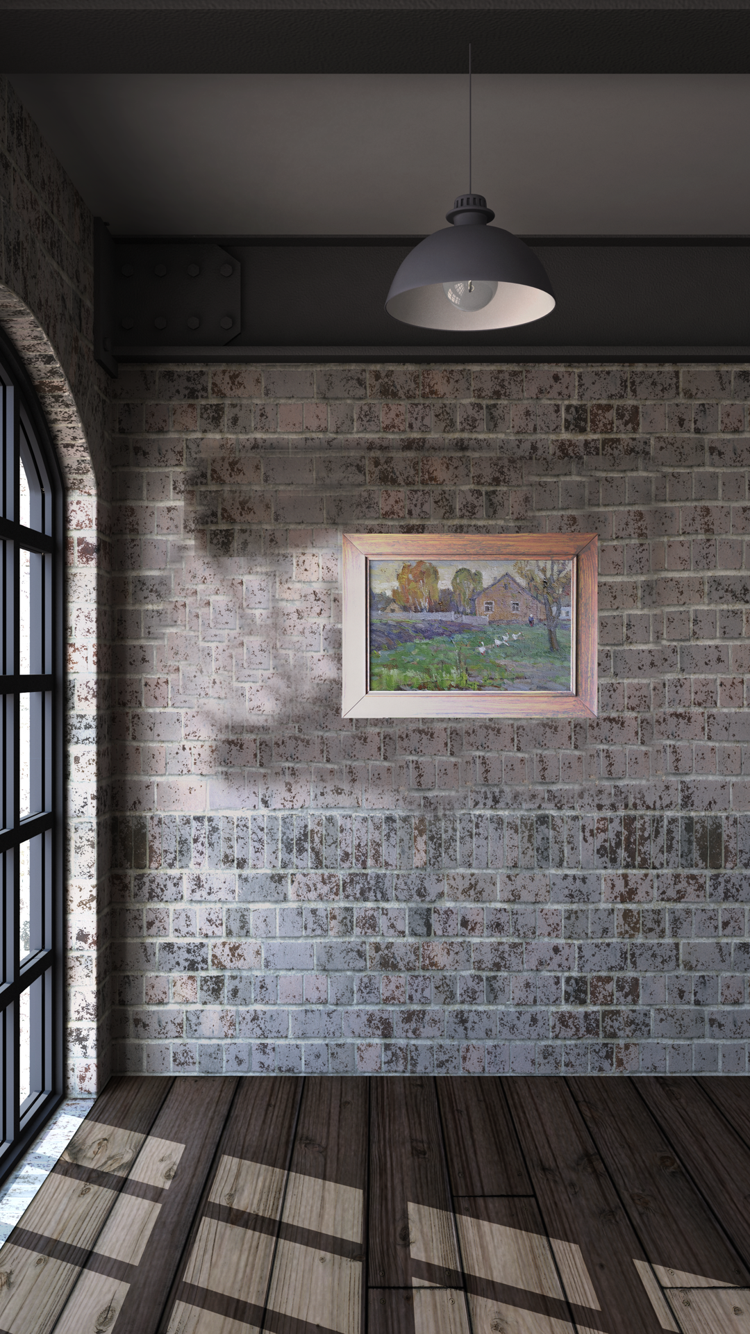 Oil painting Rural life 