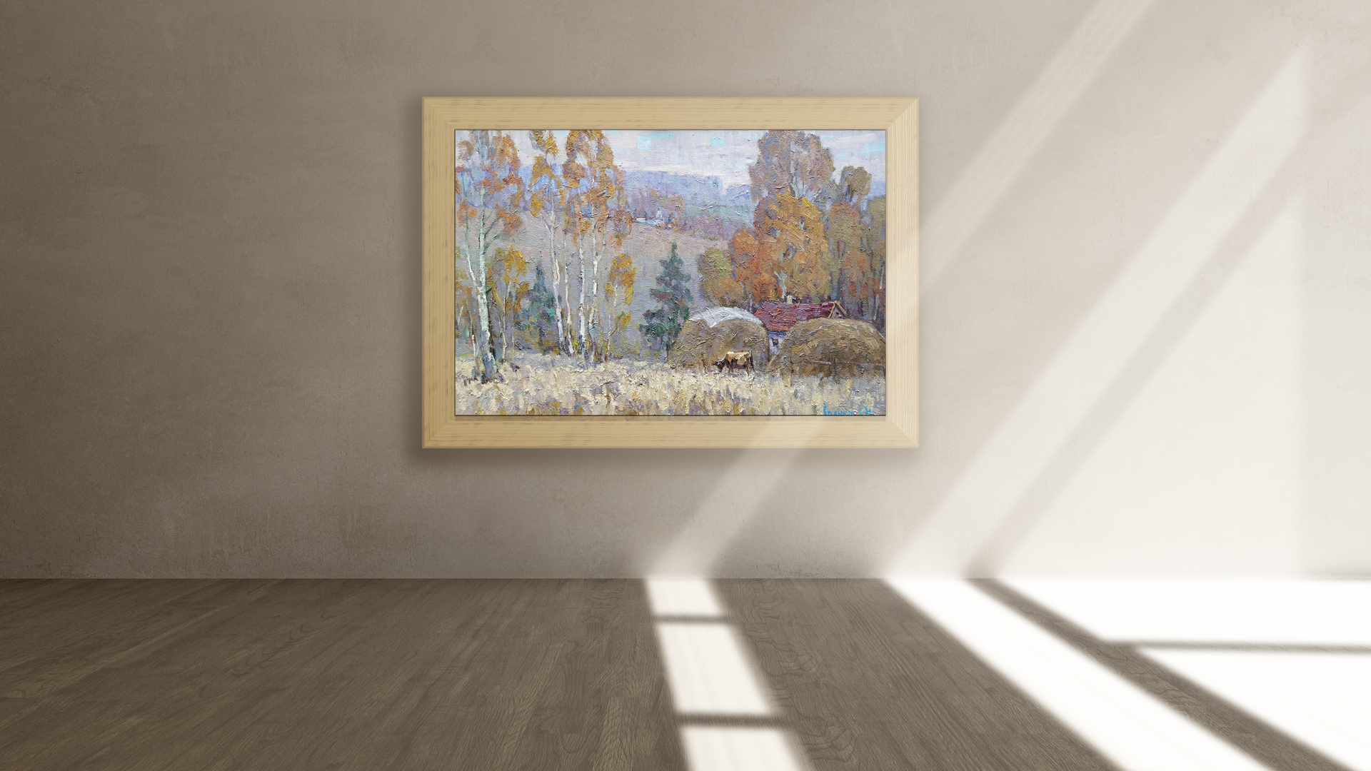 Oil painting Late fall