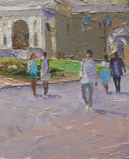 Oil painting Odessa Opera and Ballet Theater Serdyuk Boris Petrovich